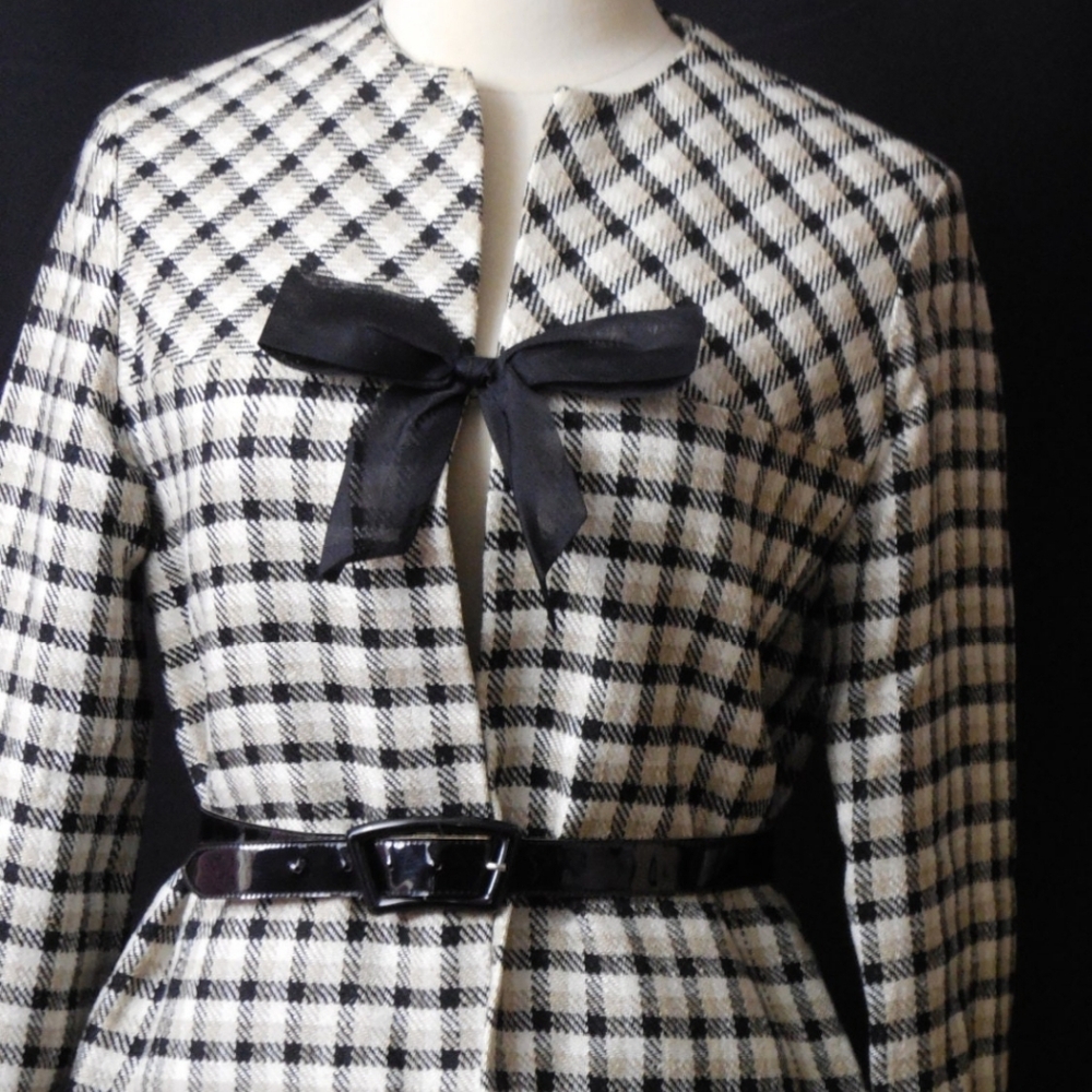 Vintage 50s Checkered Blazer M